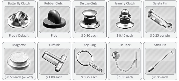 lapel pin attachment options